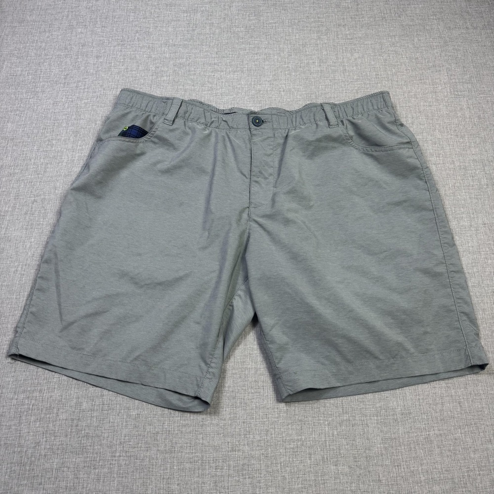 William Murray Golf Chino Shorts Mens 40 Gray Performance Stretch 10" Inseam